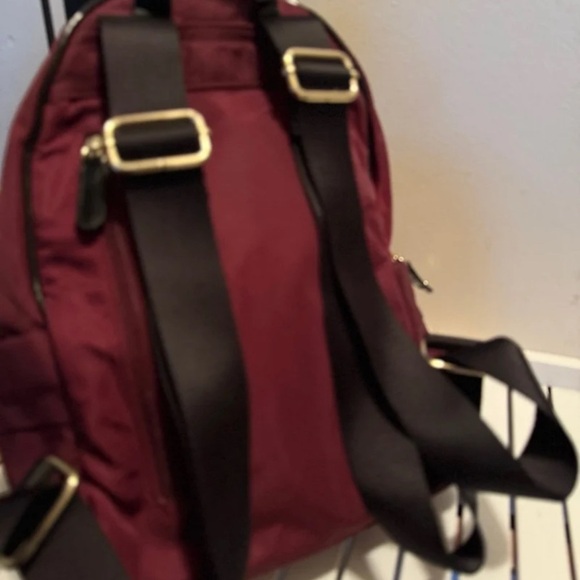 Karl Lagerfeld Paris Black Nylon Bow Backpack EUC - Picture 6 of 9